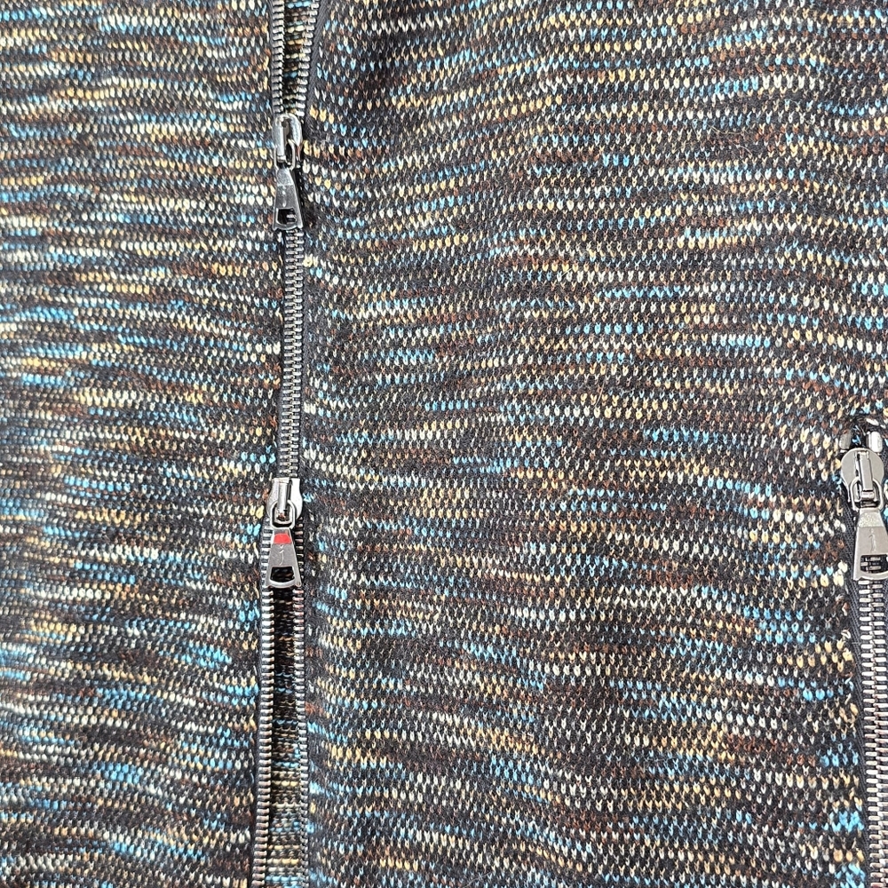 John Varvatos Collection Men's Sylvan Baseball Jacket Space Dyed Blue Topaz M - Picture 11 of 16
